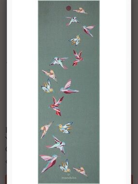 Yogitoes Hot Yoga Mat Towel - NWT - Hummingbirds. Special Edition - Discontinued
